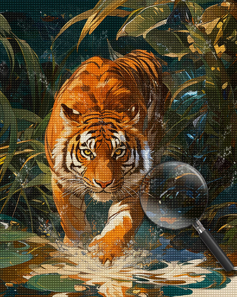 Tiger im Dschungel Diamond Painting