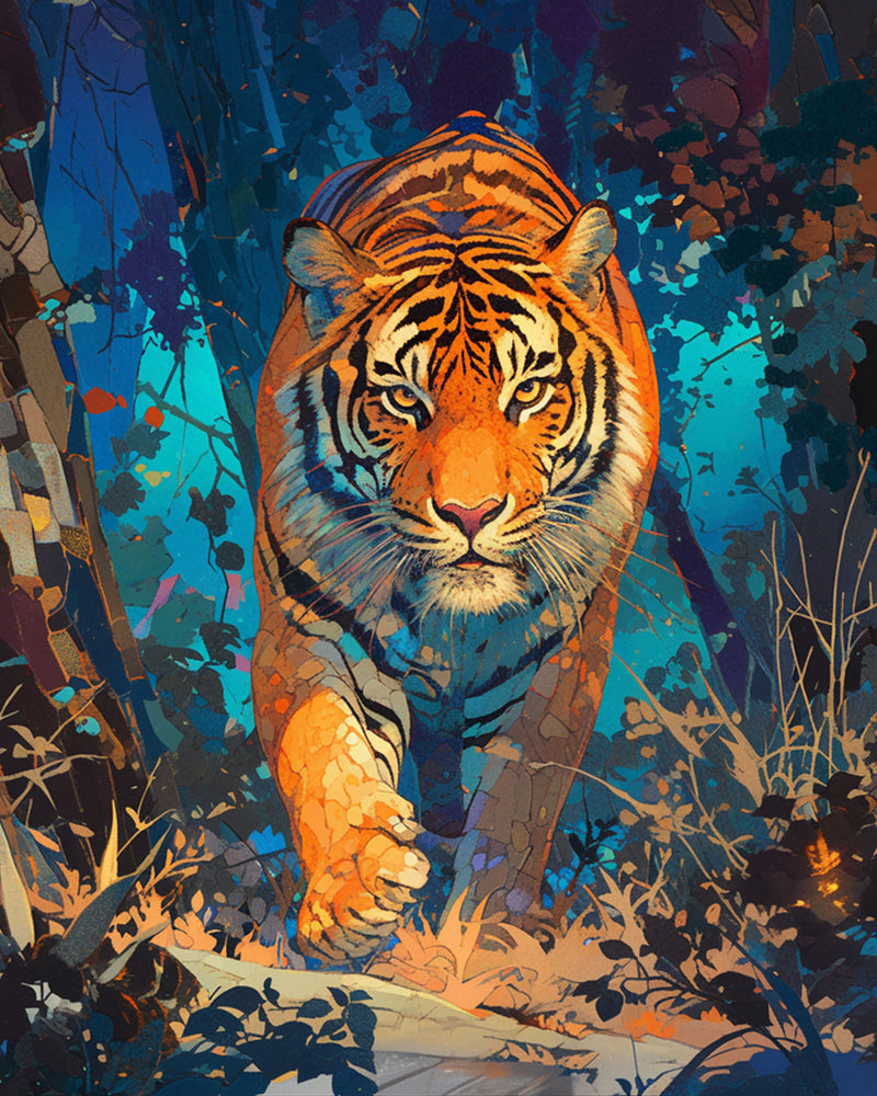 Tiger im Dschungel Diamond Painting