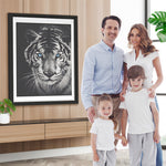 Tiger im Dunkeln Diamond Painting