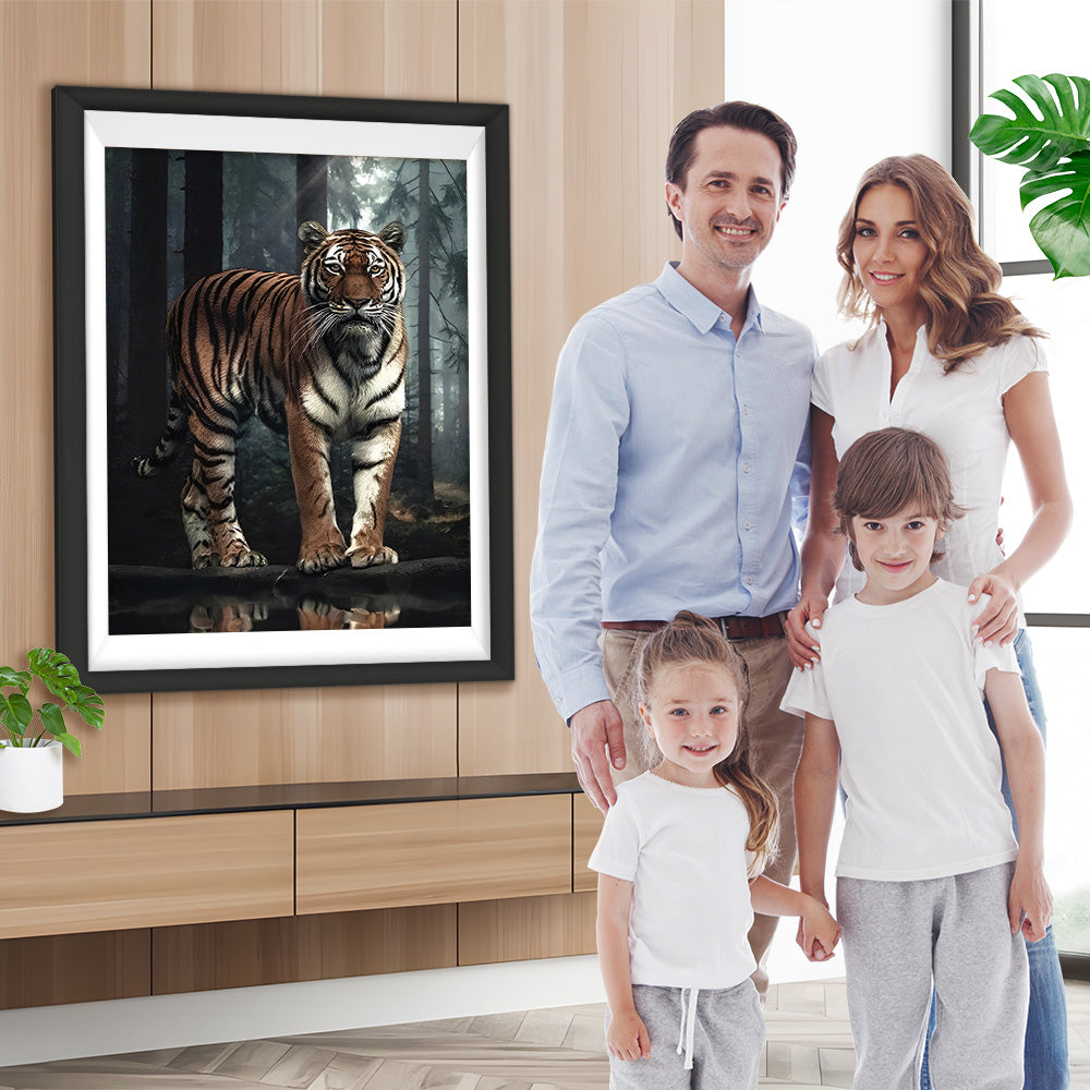 Tiger im Wald Diamond Painting