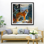 Tiger im Wald Diamond Painting