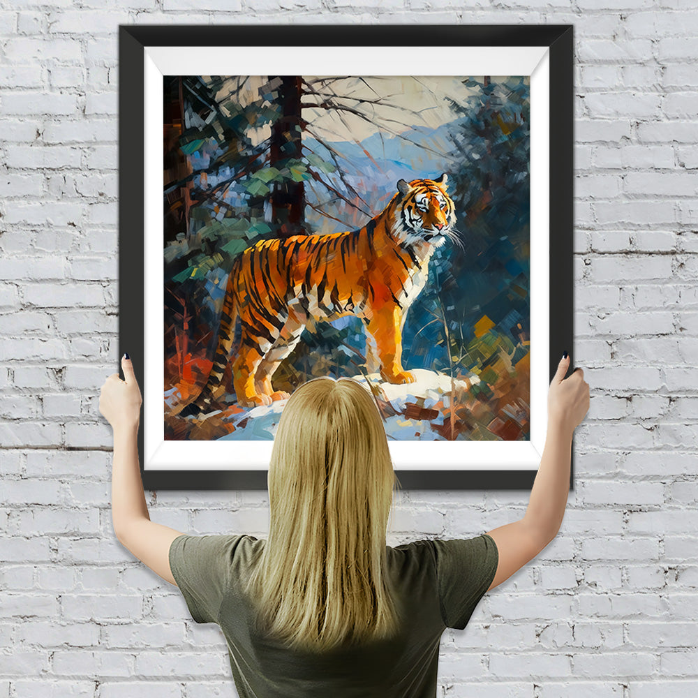 Tiger im Wald Diamond Painting