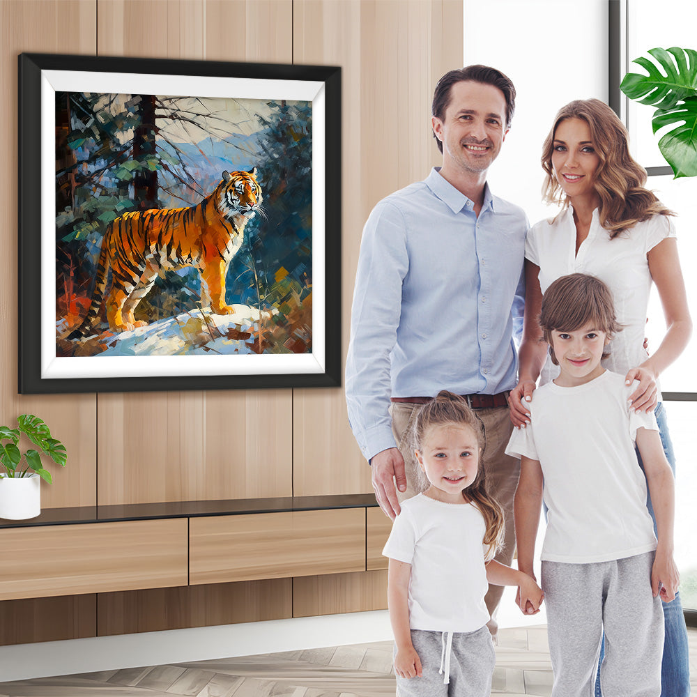 Tiger im Wald Diamond Painting