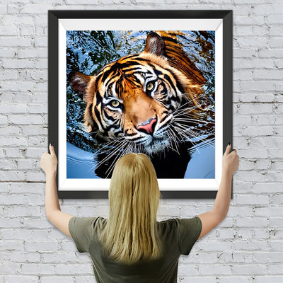 Tiger im Wasser Diamond Painting