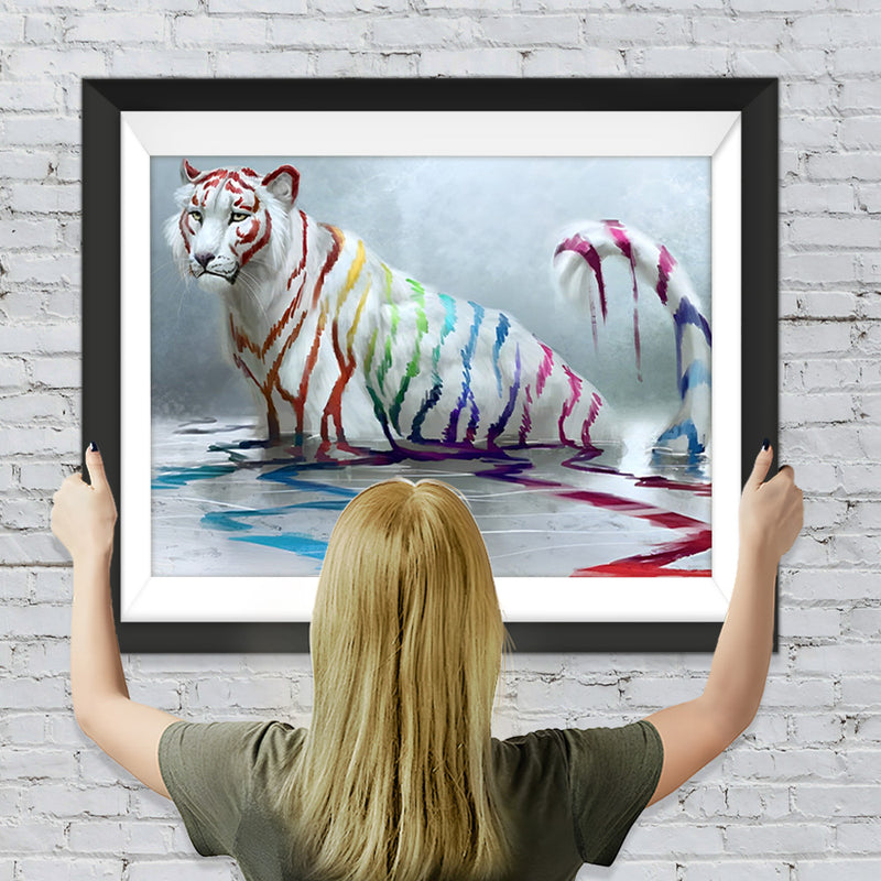 Tiger im Wasser Diamond Painting