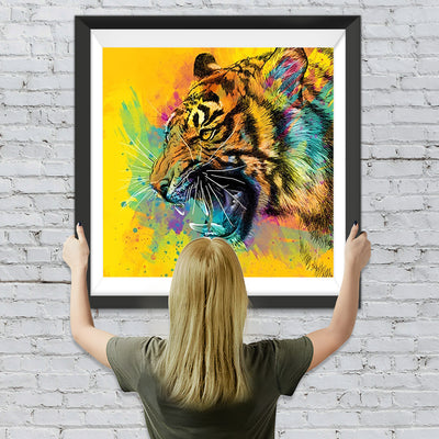 Tiger in Wasserfarben Diamond Painting