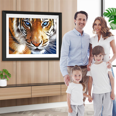 Tiger mit blauen Augen Diamond Painting