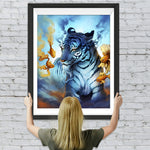 Tiger und Goldfische Diamond Painting