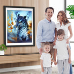 Tiger und Goldfische Diamond Painting