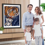 Tiger und Kalb Diamond Painting