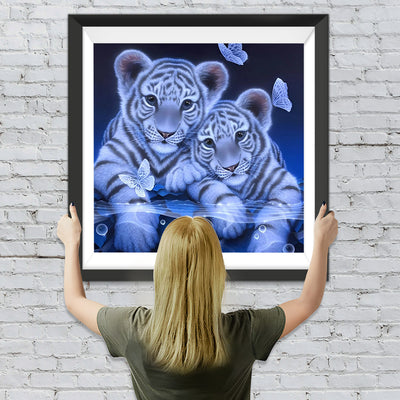 Tiger und Schmetterlinge Diamond Painting