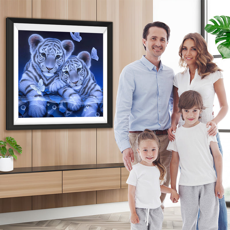 Tiger und Schmetterlinge Diamond Painting