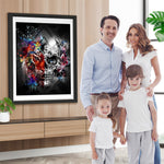 Tiger und Skelett Diamond Painting