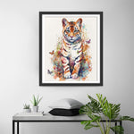 Tigerbaby und Schmetterlinge Diamond Painting