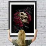 Totenkopf Rosen Diamond Painting