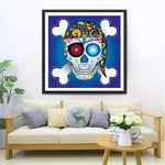 Totenkopf und Knochen von Piraten Diamond Painting