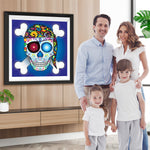 Totenkopf und Knochen von Piraten Diamond Painting