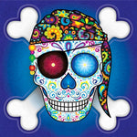 Totenkopf und Knochen von Piraten Diamond Painting