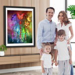 Traumfänger mit bunten Schmetterlingen Diamond Painting