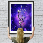 Traumfänger Schmetterlinge Sternenhimmel Diamond Painting