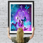 Traumfänger Schmetterlinge Sternenhimmel Diamond Painting