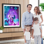 Traumfänger Schmetterlinge Sternenhimmel Diamond Painting