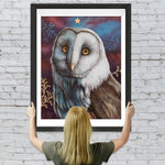 Traurige Eule Diamond Painting