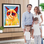 Traurige Katze Diamond Painting