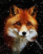 Trauriger Fuchs im Dunkeln Diamond Painting