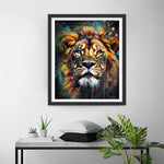 Trauriger König der Löwen Diamond Painting