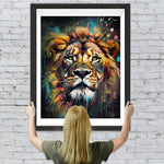 Trauriger König der Löwen Diamond Painting