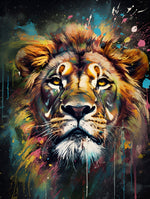 Trauriger König der Löwen Diamond Painting