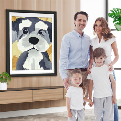 Trauriger Schnauzer Diamond Painting
