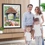 Tulpen Garten Tor Diamond Painting