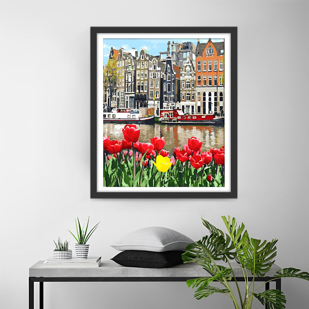Tulpen in Amsterdam Diamond Painting