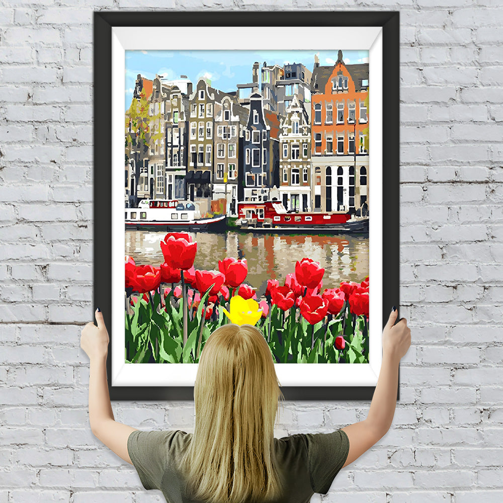 Tulpen in Amsterdam Diamond Painting