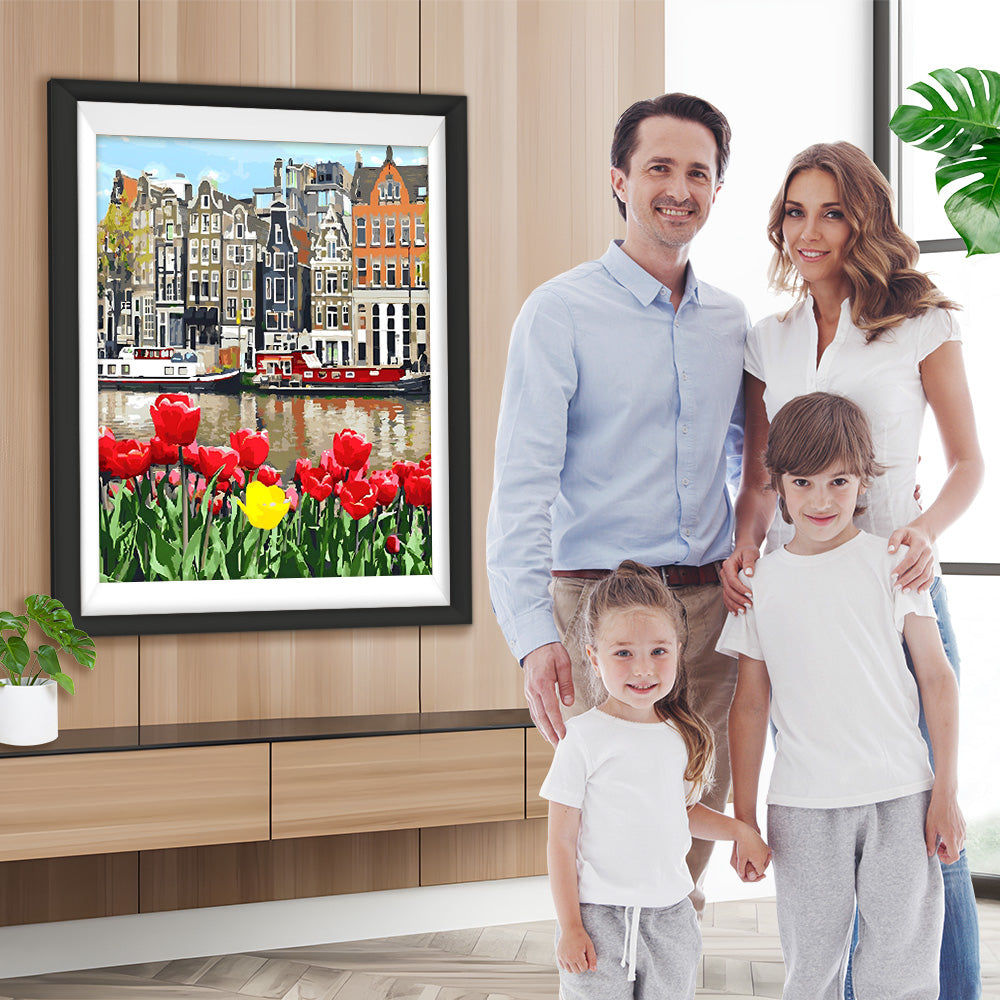 Tulpen in Amsterdam Diamond Painting