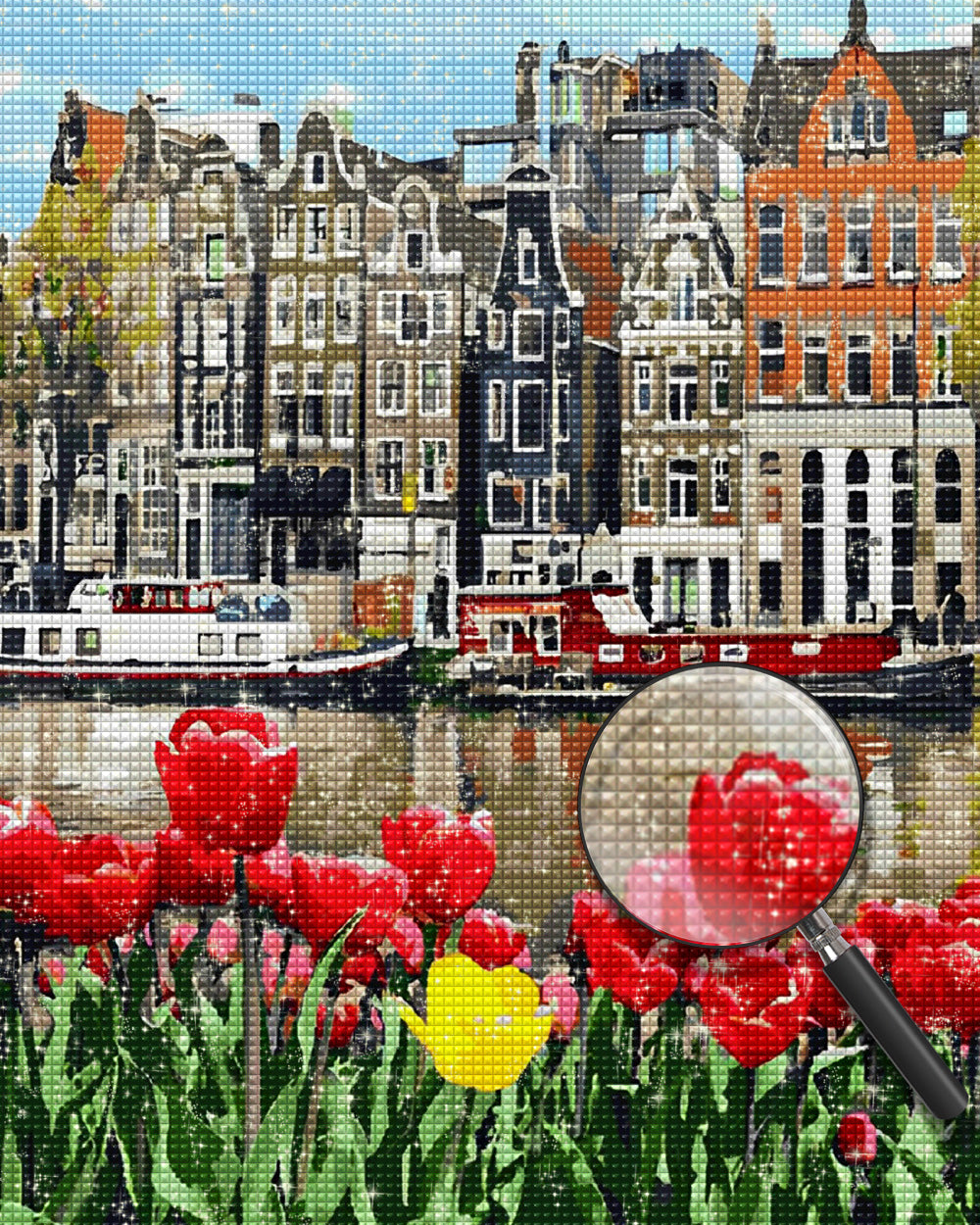 Tulpen in Amsterdam Diamond Painting