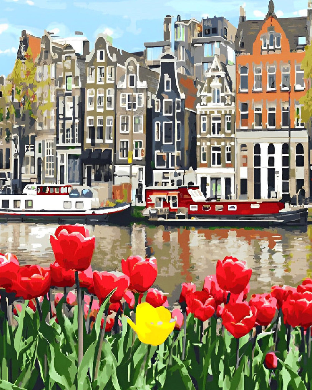 Tulpen in Amsterdam Diamond Painting