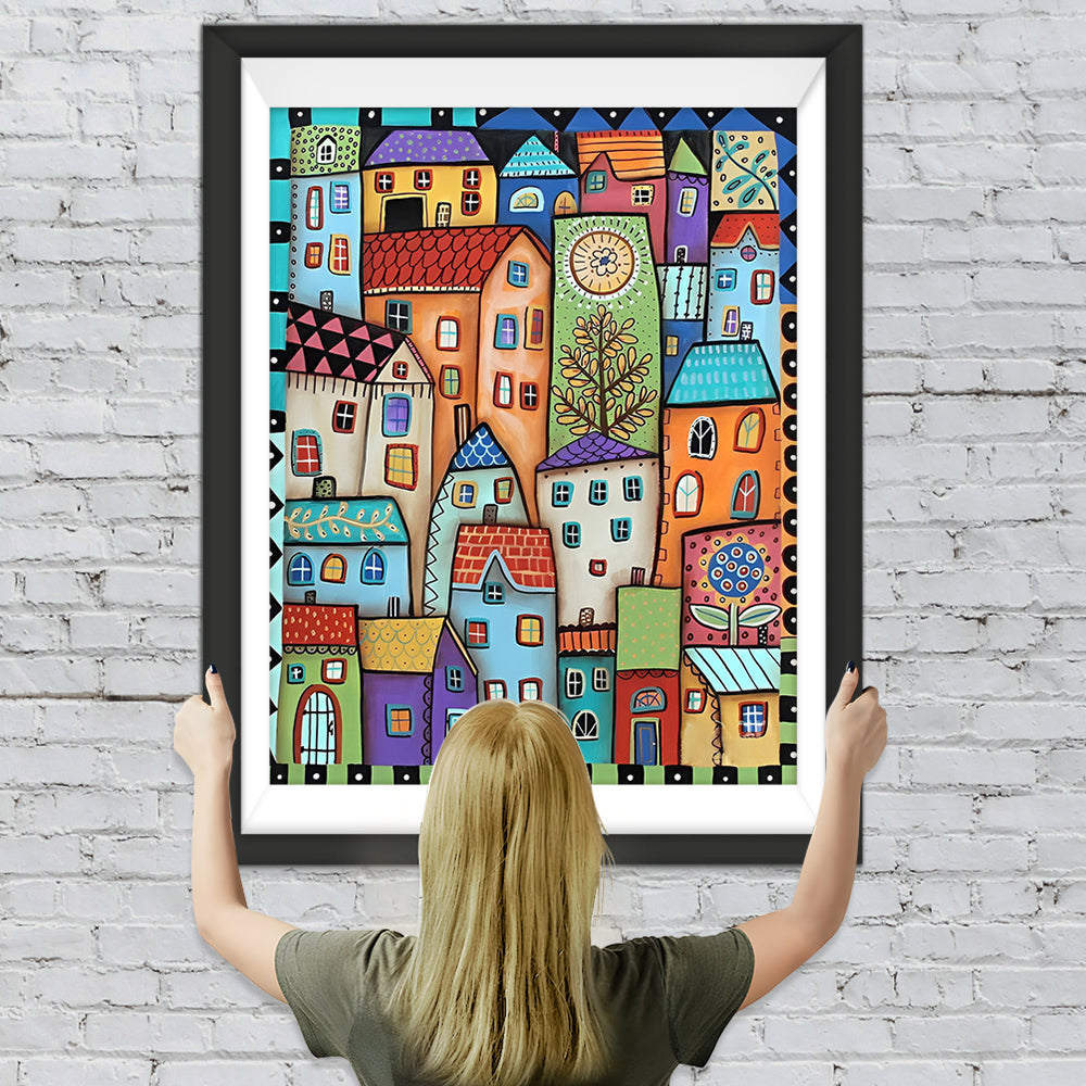 Überfüllte Stadt Diamond Painting