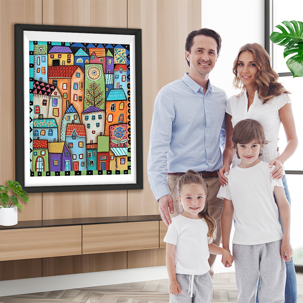 Überfüllte Stadt Diamond Painting