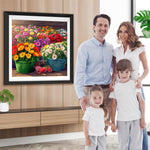 Üppige Gänseblümchen Topfpflanzen Diamond Painting