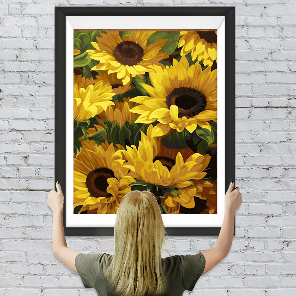 Üppige Sonnenblumen Diamond Painting