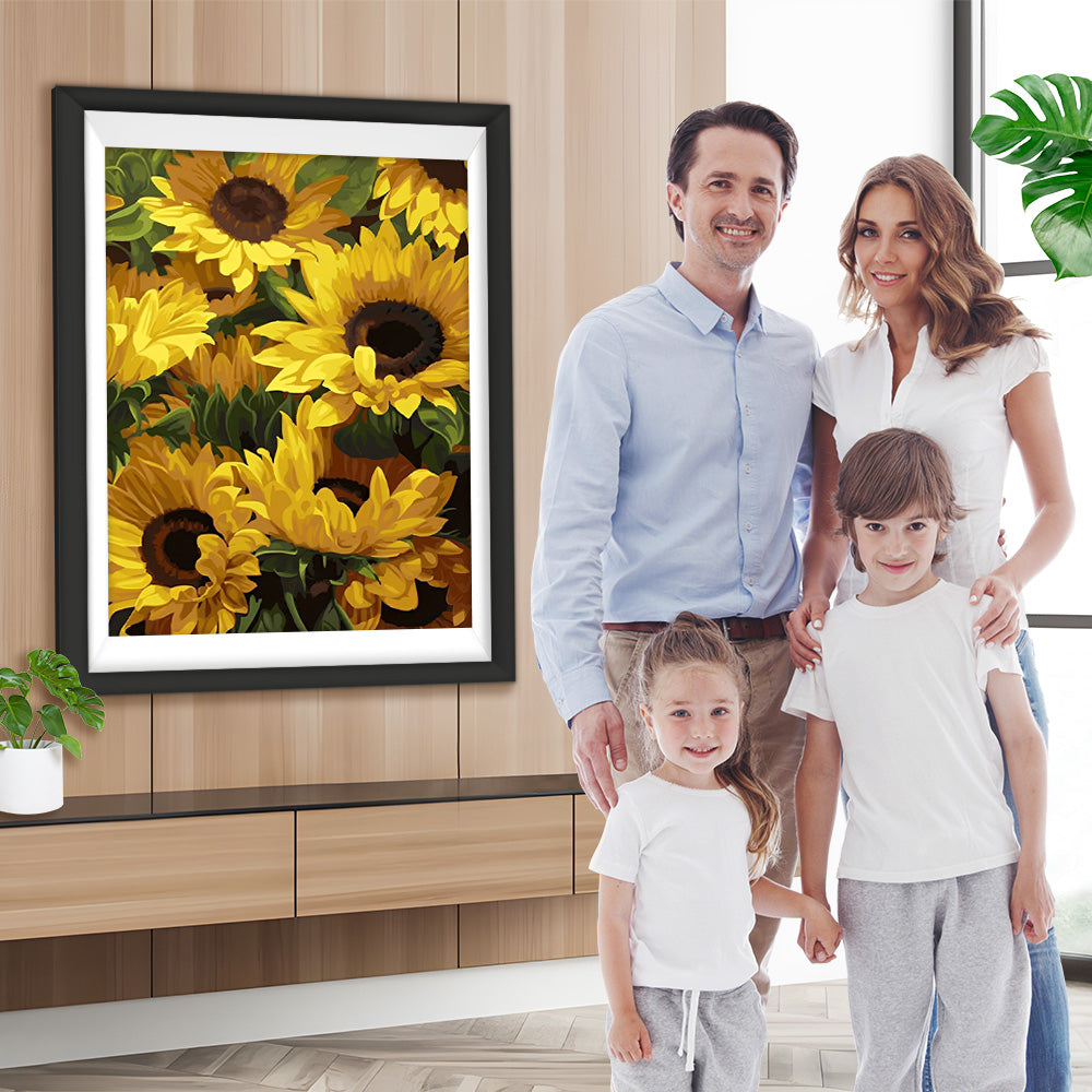 Üppige Sonnenblumen Diamond Painting
