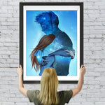 Umarmendes Paar und Sterne Diamond Painting