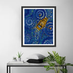 Van Gogh rudert ein Holzboot Diamond Painting