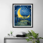Van Gogh Sternennacht Mond Diamond Painting