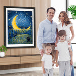 Van Gogh Sternennacht Mond Diamond Painting