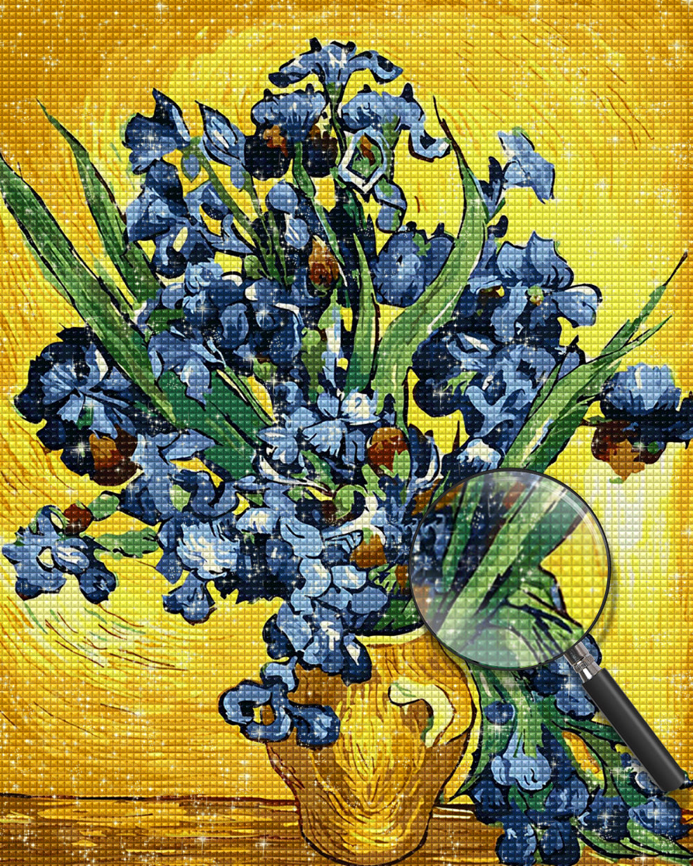 Van Gogh Stil Iris Diamond Painting