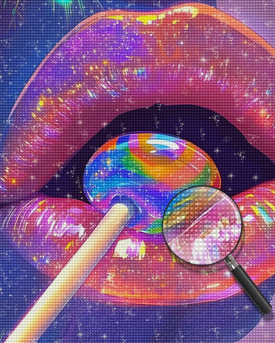 Verführerischer Lollipop Diamond Painting